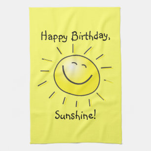 Paño De Cocina ¡Feliz cumpleaños, sol!