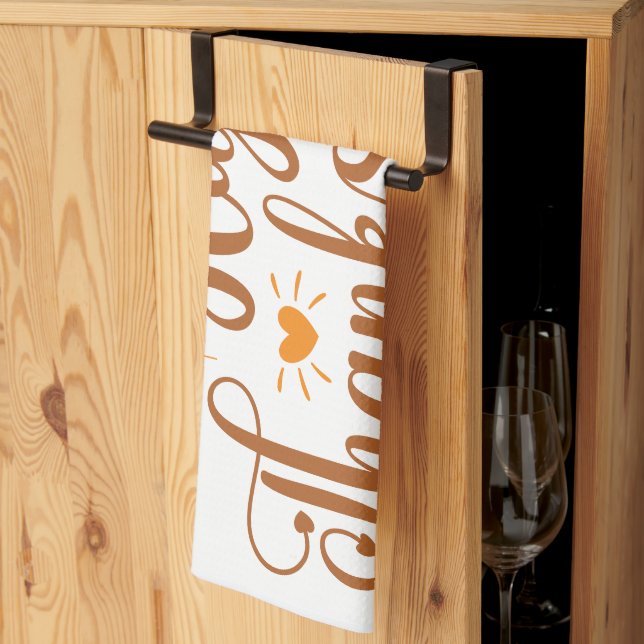 Paño De Cocina Feliz Día de Acción de Gracias (Pliegue de tercios)