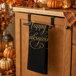 Paño De Cocina Feliz Día de Acción de Gracias Cosecha de Otoño