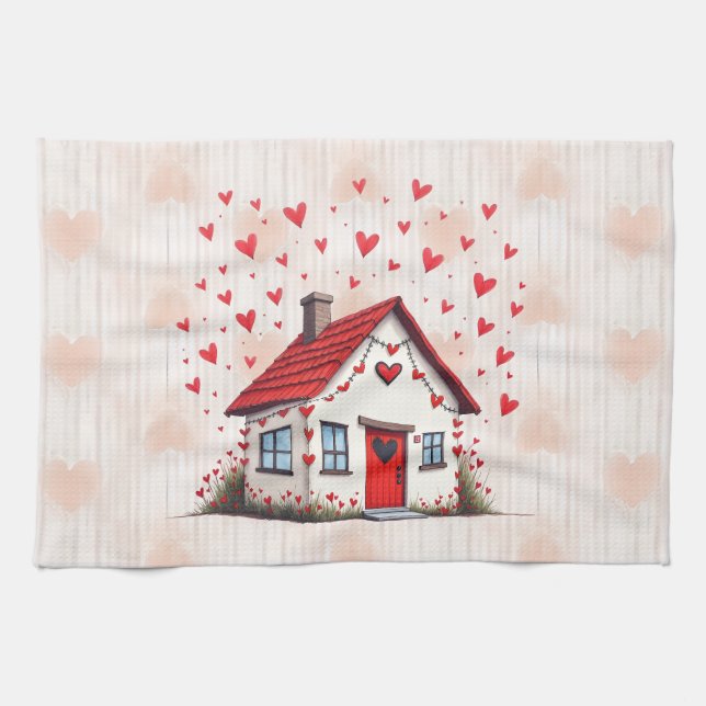 Paño De Cocina ¡Feliz Día de San Valentín! (Horizontal)