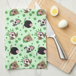 Paño De Cocina Feliz Día de Santa Patrona Bulldoges