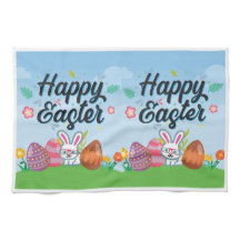 Feliz Eggys de Pascua Bunny & Flowers