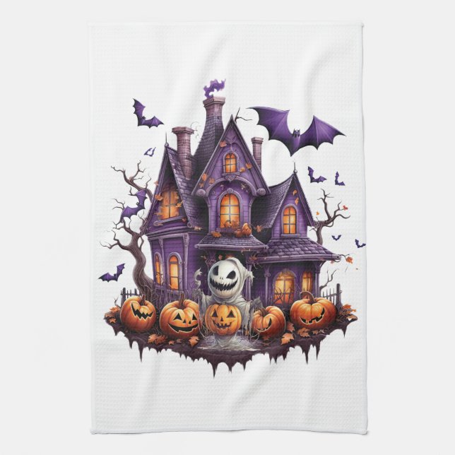 Paño De Cocina Feliz Halloween Ghoul (Vertical)