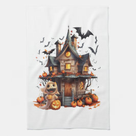 Paño De Cocina Feliz Halloween Ghoul