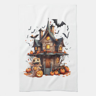 Paño De Cocina Feliz Halloween Ghoul