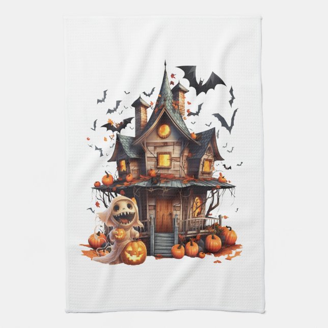 Paño De Cocina Feliz Halloween Ghoul (Vertical)