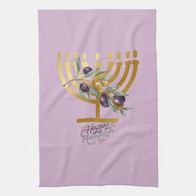 Paño De Cocina Feliz Hanukkah Entretenimiento (Vertical)