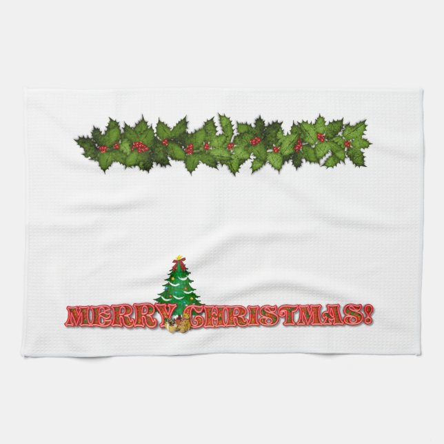 Paño De Cocina Feliz Navidad (Horizontal)