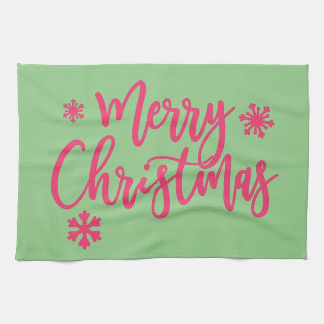 Paño De Cocina Feliz Navidad (Horizontal)