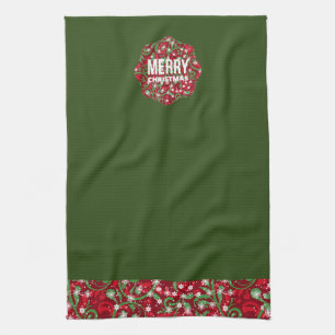 Paño De Cocina Feliz Navidad