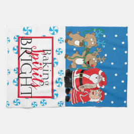 Paño De Cocina Feliz Navidad de los Claus