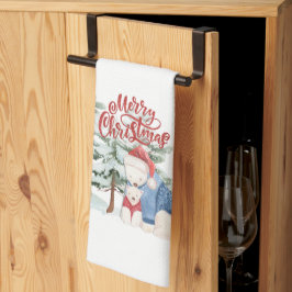 Paño De Cocina Feliz Navidad Diseño Navideño Adorable