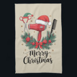 Paño De Cocina Feliz Navidad Hairstylista Hairdresser Xmas Hair<br><div class="desc">Merry Christmas Hairstylist Hairdresser Xmas Hair Tools</div>
