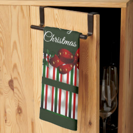 Paño De Cocina Feliz Navidad Red Green Plough
