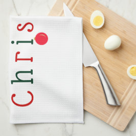 Paño De Cocina Feliz Navidad y adorno colgante