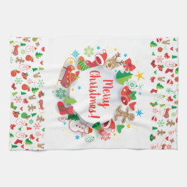 Paño De Cocina Feliz Navidad y feliz año nuevo 2024