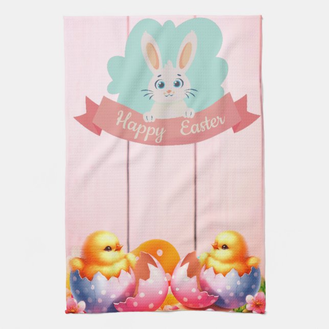 Paño De Cocina Feliz Pascua (Vertical)