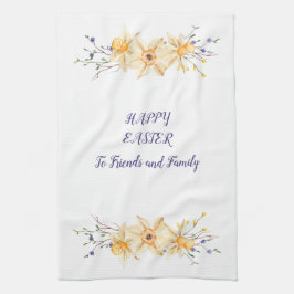 Paño De Cocina Feliz Pascua a amigos y familiares