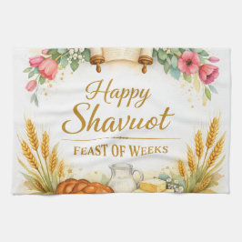 Paño De Cocina Feliz Shavuot Fiesta de las Semanas Pintura Regalo
