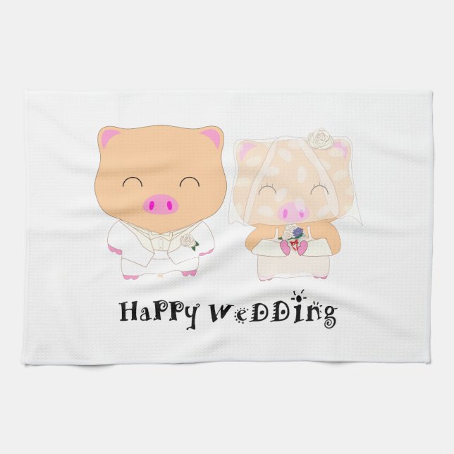 Paño De Cocina FelizBoda (Horizontal)