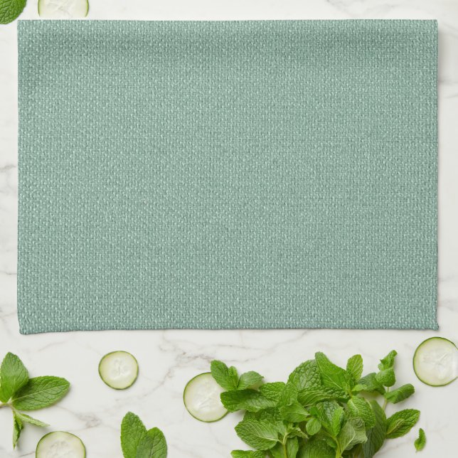 Paño De Cocina Felpilla del verde de mar (Doblado)