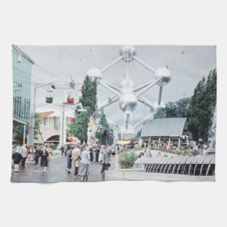 Paño De Cocina Feria Mundial de Bruselas 1958 Foto