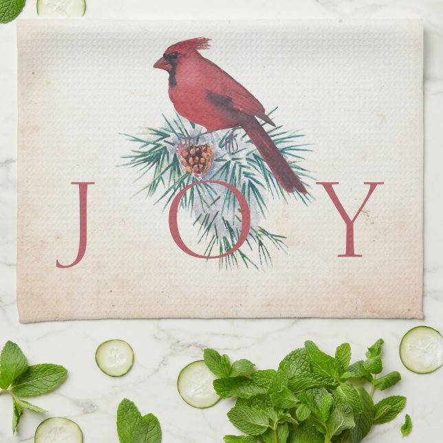 Paño De Cocina Festividad de los Navidades personalizados cardena (Doblado)