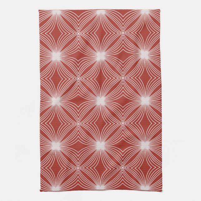 Paño De Cocina Festividad del estreno de caramelo blanco rojo (Vertical)