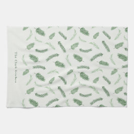 Paño De Cocina Festividad personalizada del patrón de navidad