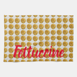 Paño De Cocina Fettuccine Pasta Noodle Pattern for Food Lover