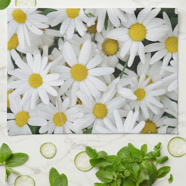 Paño De Cocina Field of Daisies (Doblado)
