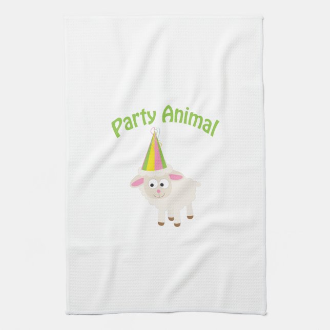 Paño De Cocina Fiesta Cordero Animal (Vertical)