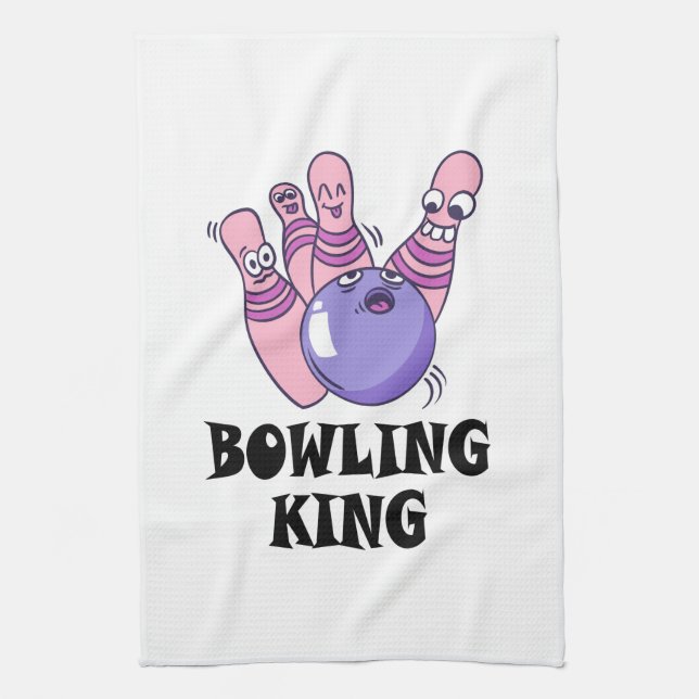 Paño De Cocina Fiesta de cumpleaños de Bowling King Childrens (Vertical)
