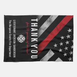 Paño De Cocina Fiesta de Jubilación del Departamento de Bomberos