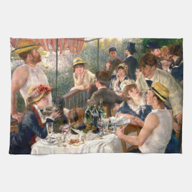 Paño De Cocina Fiesta de Renoir French Luncheon Boating (Horizontal)