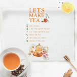Paño De Cocina Fiesta de té de receta familiar<br><div class="desc">H. ¡La toalla de cocina "Let's Make Tea" le aporta un toque de calidez a la cocina del ganador! Esta receta de Fiesta de té de la familia es perfecta para regalar fiestas de té, duchas de novias en el jardín o cualquier evento temático sobre el té. (H) No es...</div>