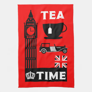 Paño De Cocina Fiestas del Tea Británico por la tarde