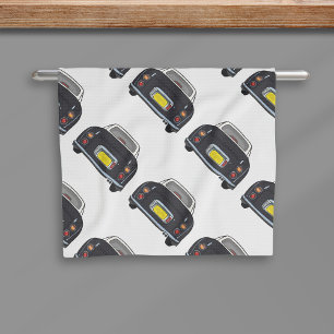Paño De Cocina Figarations Black Figaro Car Pattern Kitchel Toall
