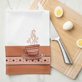 Paño De Cocina figdewdrops Orange Relax Cup kitchen towel