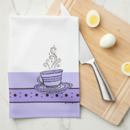 Paño De Cocina figdewdrops Violet Purple Relax Cup kitchen towel