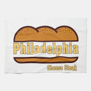 Paño De Cocina Filadelfia Diseño de carne de queso