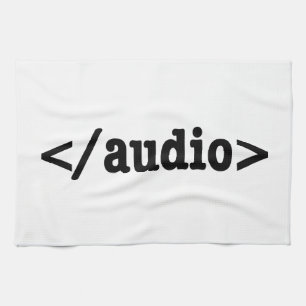 Paño De Cocina Finalizar código HTML5 de audio