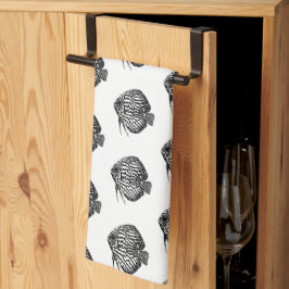 Paño De Cocina Fish Monochrome Tea Towel