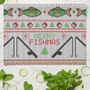 Paño De Cocina Fish Ugly Navidad Sweater