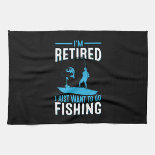 Paño De Cocina Fisher Estoy Retirado Solo Quiero Ir A Pescar