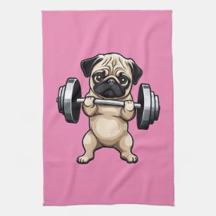 Paño De Cocina Fitness Pug