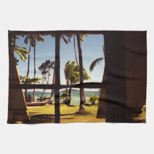 Paño De Cocina Fiyi Beach Scene ktcn tropical