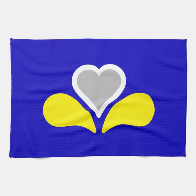 Paño De Cocina Flag of Brussels, Belgium Towel (Horizontal)