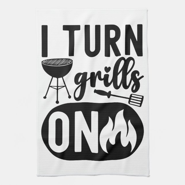 Paño De Cocina Flame y sabor: pasión culinaria (Vertical)