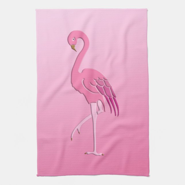 Paño De Cocina Flamenco rosa bonito (Vertical)